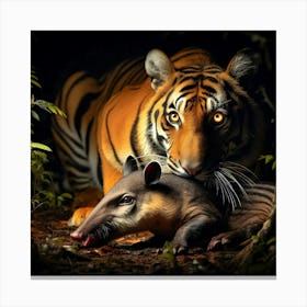 Wild Animal Creative Portrait 197 Canvas Print