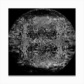 Black And White Moon Canvas Print