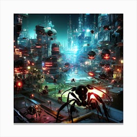 Futuristic City 41 Canvas Print