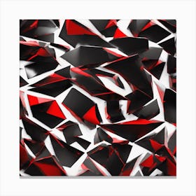 Abstract Red And Black Canvas Print