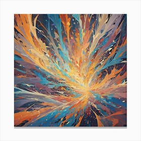 Cosmic Color Burst Canvas Print