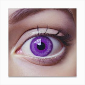 Purple Contact Lens Canvas Print