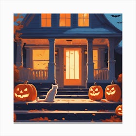 Halloween House 10 Canvas Print