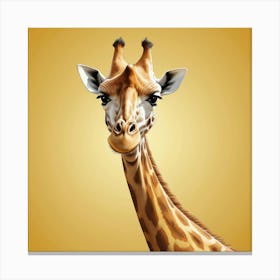 Giraffe Head Canvas Print