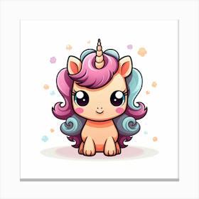 Cute Unicorn 772 Canvas Print