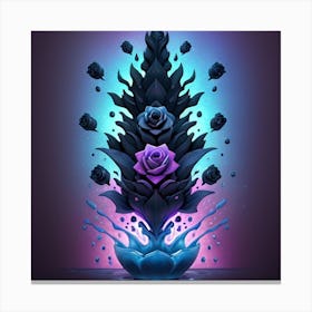 Dark Roses Canvas Print