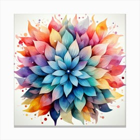 Watercolor Flower 7 Canvas Print