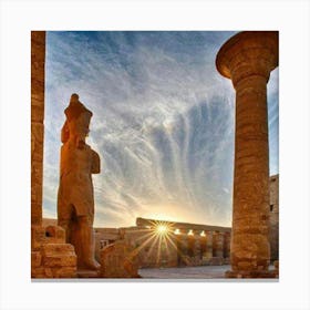 Sunset In Egypt Canvas Print