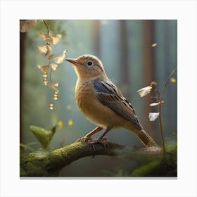 Bird In The Forest 1 Canvas Print