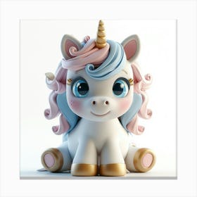 Unicorn 3d Model 4 Canvas Print