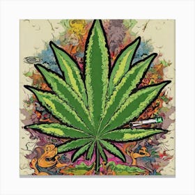 Marijuana Leaf Canvas Print