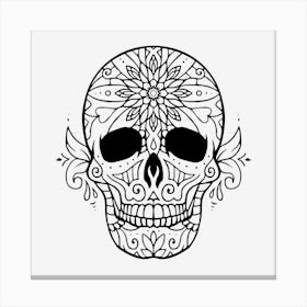 Mandala Skull 07 Canvas Print