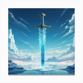 Ice Sword Canvas Print