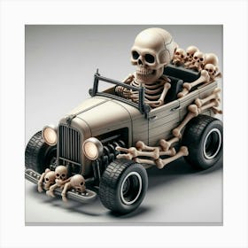 Skeleton Car 5 Canvas Print
