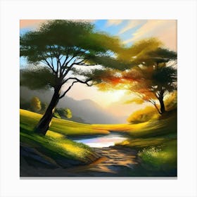 Landscape Painting 205 Canvas Print