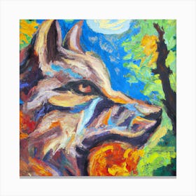 sacred wolff Canvas Print