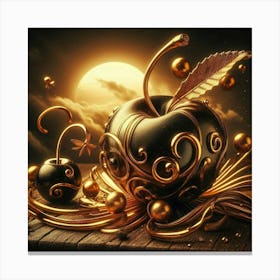 Golden Apple Canvas Print