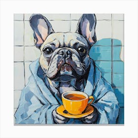 Leisure Frenchie Morning 8 Canvas Print