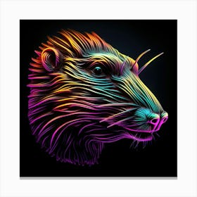 Rat Head Art Canvas Print