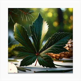 Pine leafs Canvas Print