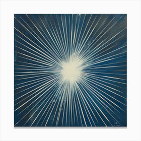 Blue Burst 3 Canvas Print