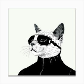 Cat In Sunglasses 3 Canvas Print