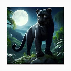 Black Panther In The Jungle 4 Toile