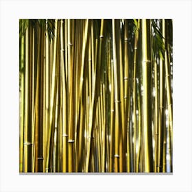 Golden Bamboo Forest Canvas Print