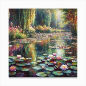 Water Lily Pond 1 Canvas Print