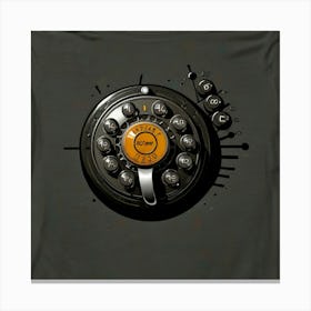 Default Retro Rotary Dial Tshirt 0 Canvas Print