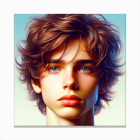 Portrait Of A Young Man Canvas Print