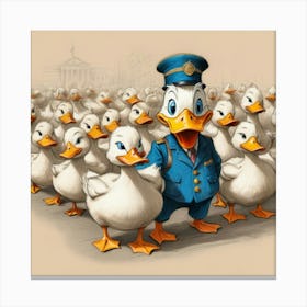 Donald Duck 2 Canvas Print