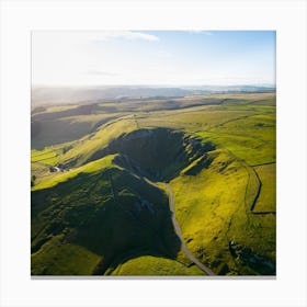 Aerial View Of The Dales 1 Canvas Print