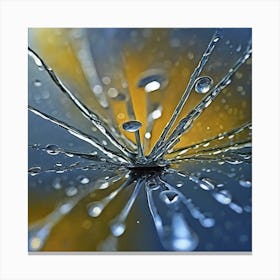 Rain Drops Art 2 Canvas Print