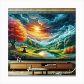 Landscape Painting 2 Canvas Print