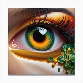 Eye Of Shamrock Canvas Print