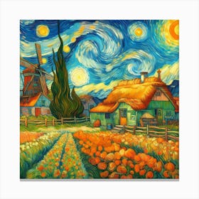 Van Gogh style, Harmony 3 Canvas Print