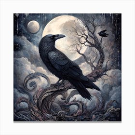 Raven 5 Canvas Print