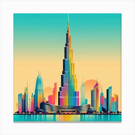 Burj Khalifa 3 Canvas Print