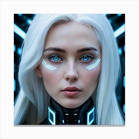 Futuristic Girl 36 Canvas Print