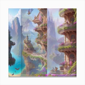 Fairytale City Canvas Print