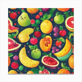 Fruit Pattern Canvas Print