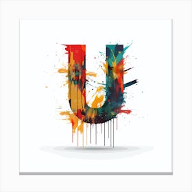 Letter U Canvas Print