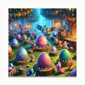 Little Dragon egg Canvas Print