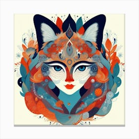 Fox art Canvas Print