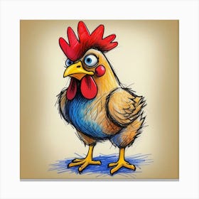 Chicken Rooster Canvas Print