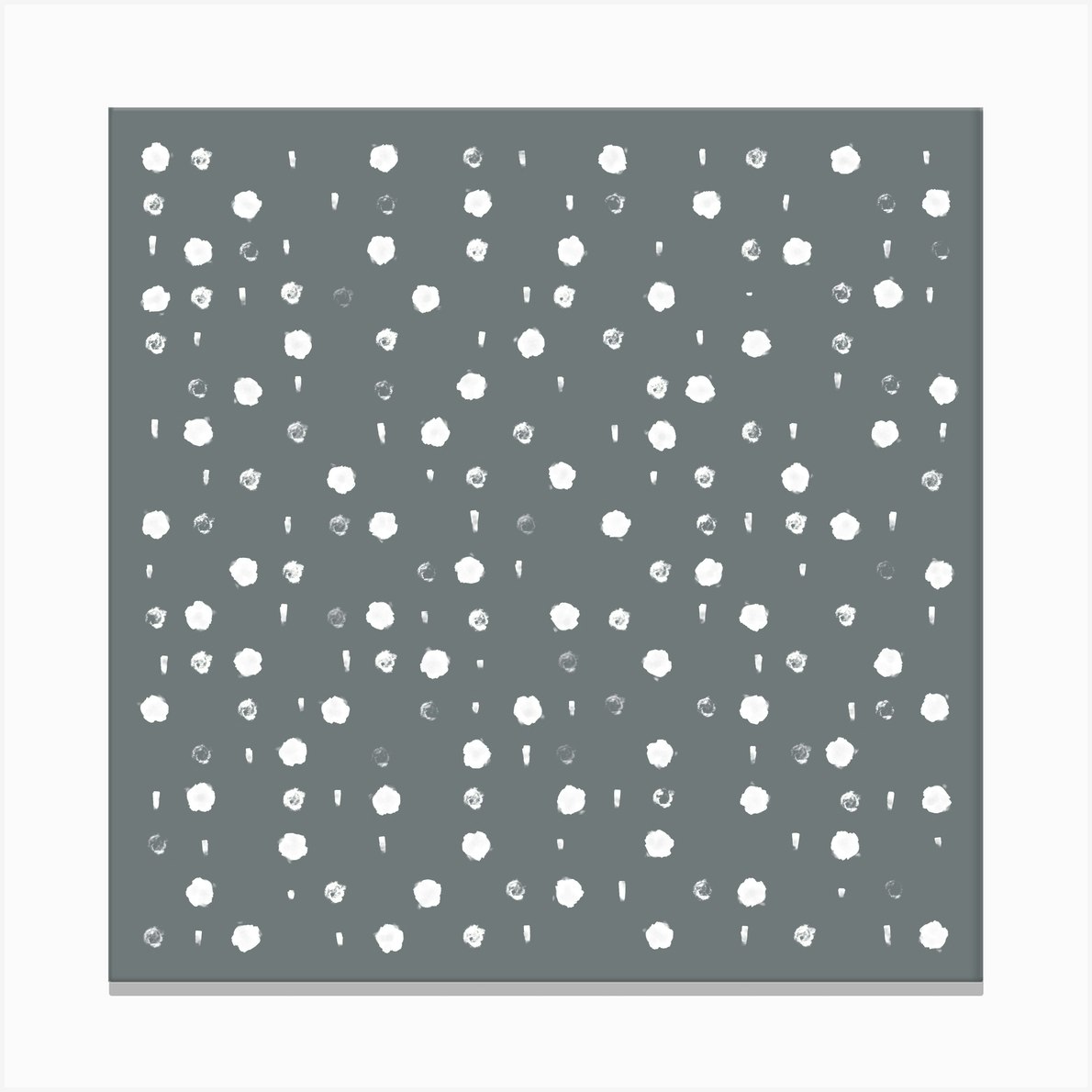 Polka Dots Blue Canvas Print by Imaginative