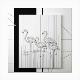 Flamingos 1 Canvas Print