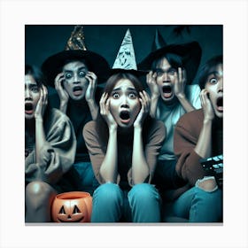 Scary Halloween Party 2 Canvas Print