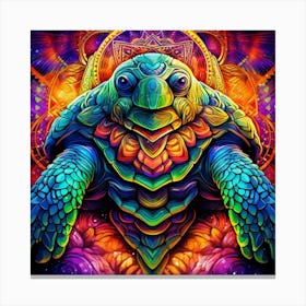 Psychedelic Turtle 1 Canvas Print